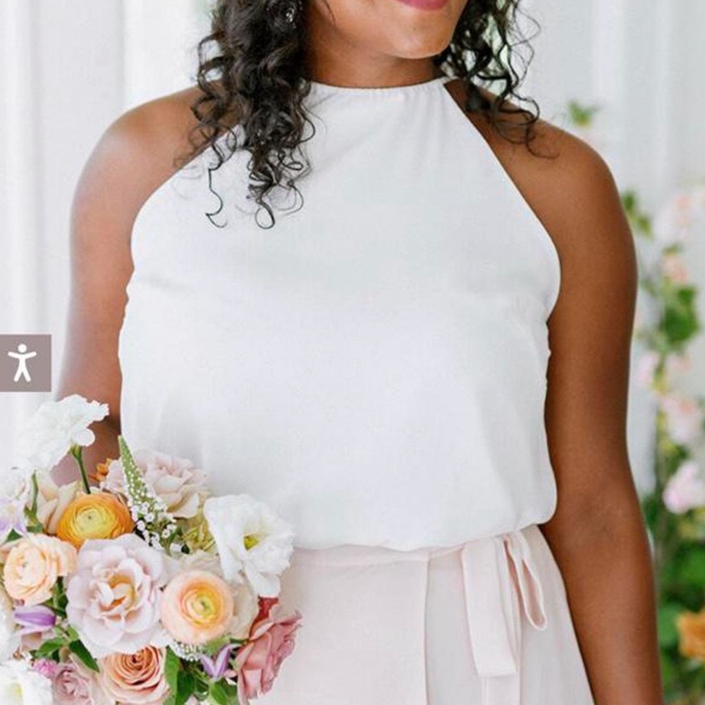 Revelry Sophie Chiffon Bridesmaid Top - Size M